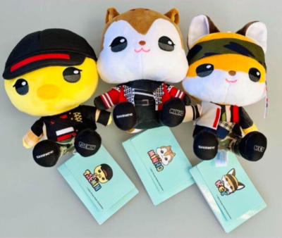 SHINee MINHO TAEMIN KEY ANIMAL COORDY Little Sitting Osuwari Plush