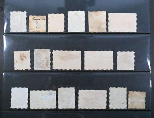 (17) 19th Century USA Stamps Lot All Flawed US Stamps Cat $250+ Columbus 8c 4c - Picture 2 of 2