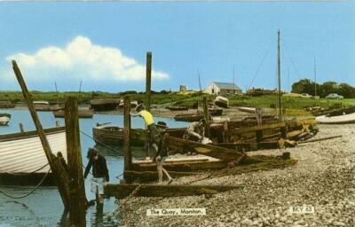 GEDRUCKTE POSTKARTE VOM KAI, MORSTON, (BEI SHERINGHAM), NORFOLK VON FRITH