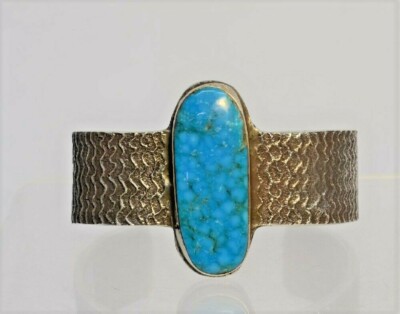 Navajo Sandcast Cuff Bracelet by Stewart Billie, ca. 2010