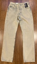 Levi's Premium 501 Original High Rise Jean Acid Wash Size 25X30 NWT