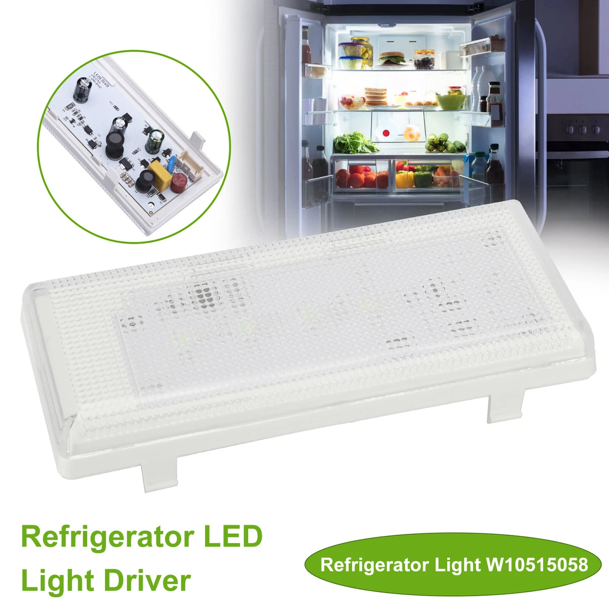 Whirlpool w10515058 2024 led refrigerator light