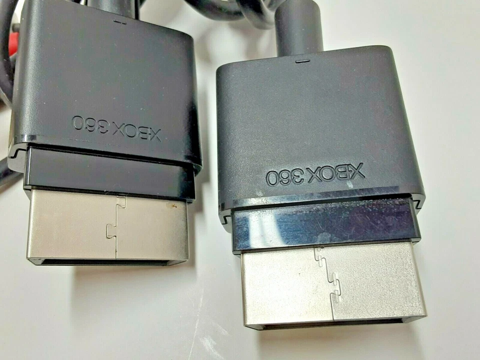 Microsoft Xbox 360 Componente HD Av Cables OEM Lote de 2 Foto 2 de 3