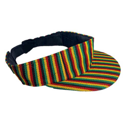 Rasta Visor Dreadlocks Dread Visor Cap Costume Jamaica Reggae Marley 1 SZ  - Picture 2 of 11