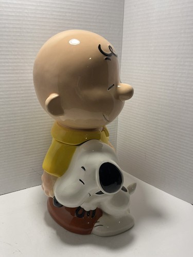 Peanuts Snoopy Hugging Charlie Brown Westland Giftware 2010 Cookie Jar RARE - Picture 2 of 20