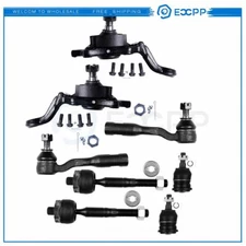 8pcs Front Ball Joints Tie Rods Suspension KIt For 04-07 Toyota Tundra & Sequoia