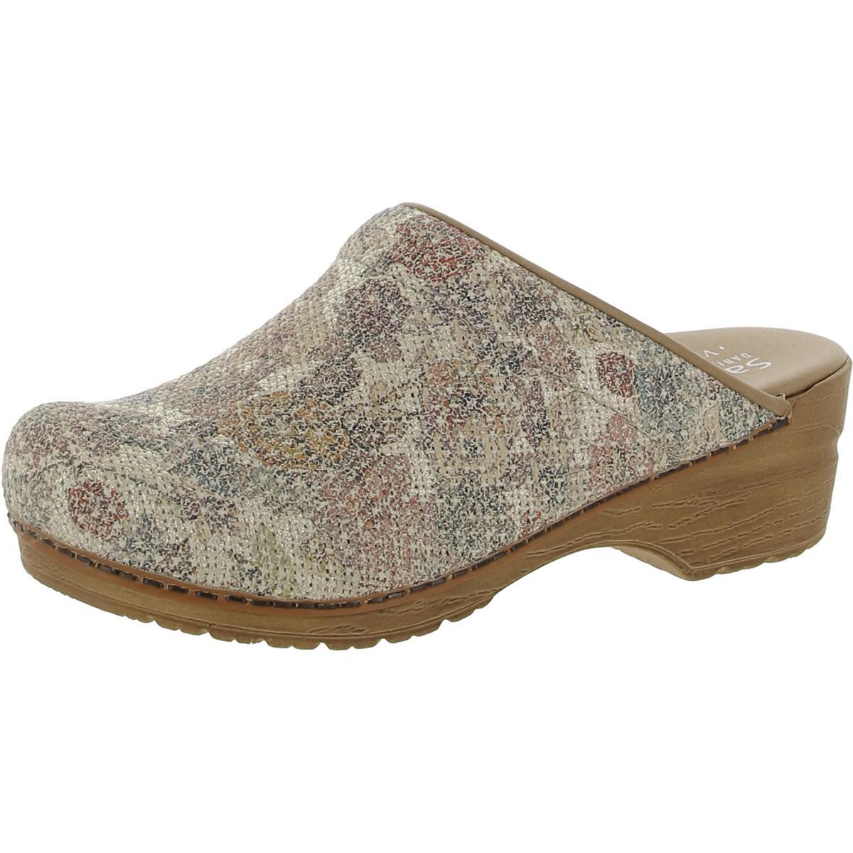 Женские плетеные сабо-слипоны Sanita Stratton бежевого цвета среднего размера B M BHFO 5987 12490₽