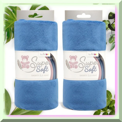 MinkySoft dunkelblau Plüschstoff - Nähen & Plüschtierherstellung - Bild 2 von 7