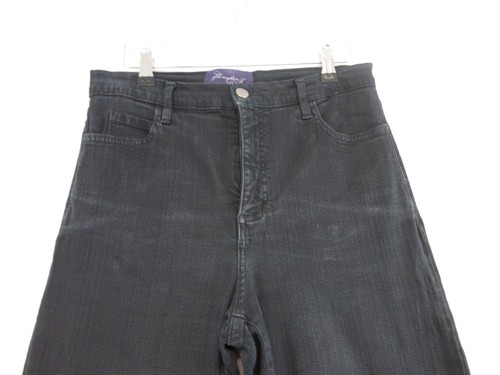 Pantalones de mezclilla NYDJ talla 10 negros W30 L27 Lift Tuck elásticos corte bootcut PVP £139,95 - Imagen 2 de 16