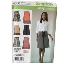 Simplicity Sewing Pattern 4036 Skirt Various Lengths Misses Size 6-14 UNCUT