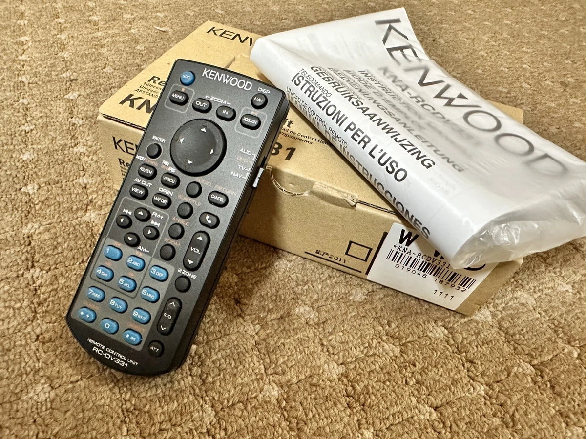 Kenwood RC-DV331 Brand New Remote, Compatible With Over 50 Kenwood DDX and DNX