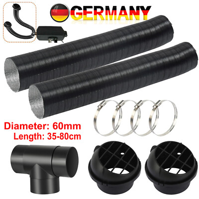 Diesel Standheizung Zubehör 60mm T-Rohr Heizung Entlüftungsschlauch Clips Set