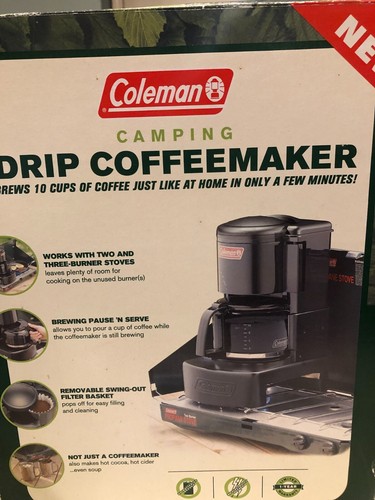 Coleman Camping Drip Coffee Maker 10 Cup #5008-700 See Bonus w/Coffee Brand New - Picture 3 of 7