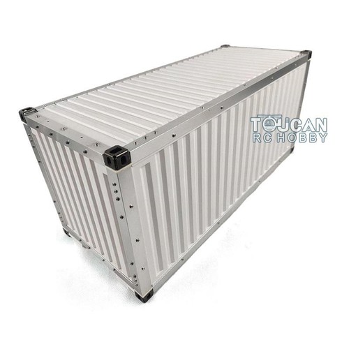 TOUCANRC Unpainted Model 20ft Container Box 1/14 Semi Trailer Tractor Truck DIY - Picture 2 of 4