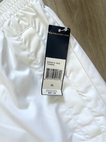 NWT Vtg Polo Ralph Lauren Men’s Mesh Lined Golf Pants, Tennis, Track, White, XL - Picture 10 of 12