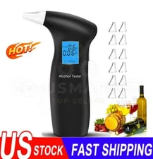Alcohol Breathalyzer Police Digital Breath Analyzer Tester LCD Test Detector