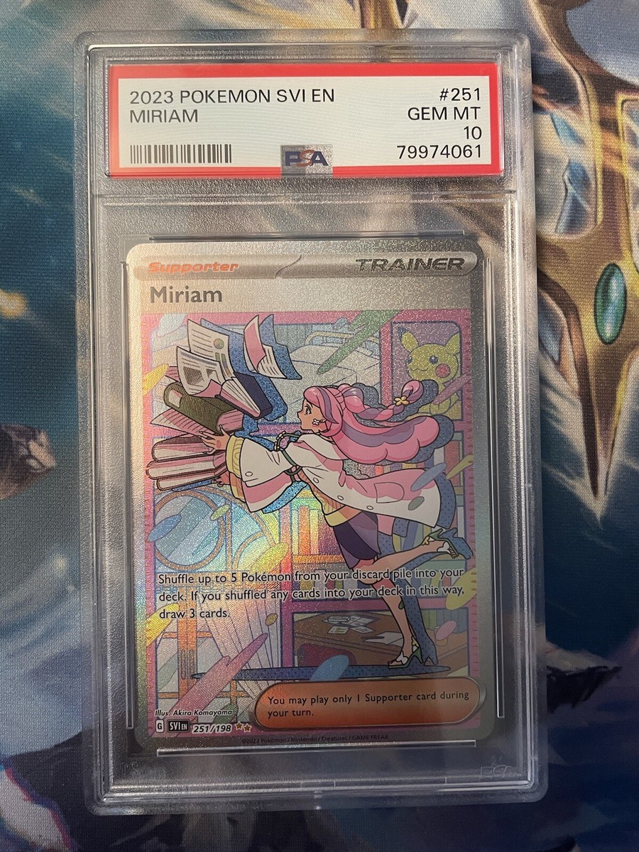PSA 10 Miriam (SIR) Scarlet & Violet Base Set 251/198 Holo Pokemon