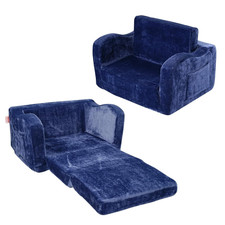 Seggiolone per Bambini Pieghevole, 2 in 1, Divano Letto per Bambini, Divano in S