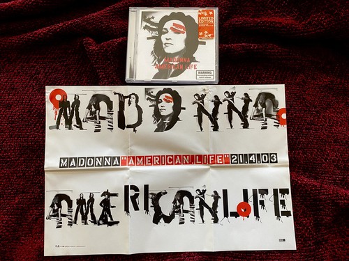 MADONNA AMERICAN LIFE CD AUSTRALIA RED PROMO HYPE LIMITED POSTER EDITION STICKER - Picture 5 of 8