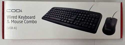 AK0000057 - CODi Wired USB Keyboard And Mouse Combo - NEW - 第 1/4 張圖片
