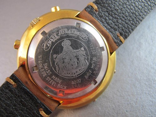 JULES JURGENSEN TRIPLE DATE MOONPHASE CHRONOGRAPH WATCH VALJOUX 88 - Picture 8 of 11