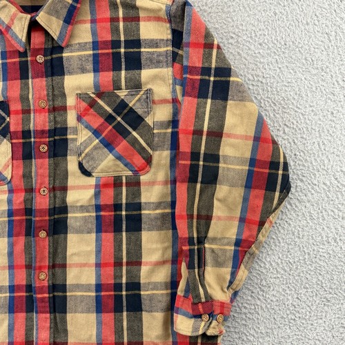 Vintage Big Mac Shirt Mens XL Plaid Long Sleeve 80s Button Flannel Cowboy USA - Picture 5 of 11