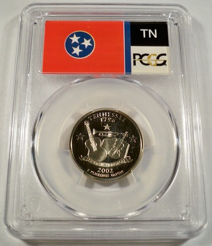 2002-S ALL 5 25c CLAD PCGS PR70DCAM QUARTERS PROOF WASHINGTON MS OH IN TN LA - Picture 2 of 11