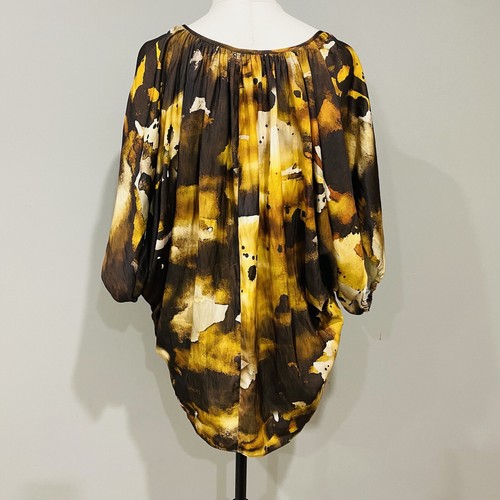 WITCHERY Batwing Blouse Size Small Autumn Tones - Picture 6 of 6