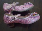 Kids Girls Princess Party High Heel Shoes Sequin Dress Shoes - Pink — photo 5