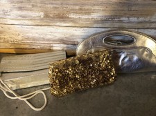 Lot Of 3 La Regale Vintage Gold Sequin Clutch Silver Shoulder Bag Clutch I 