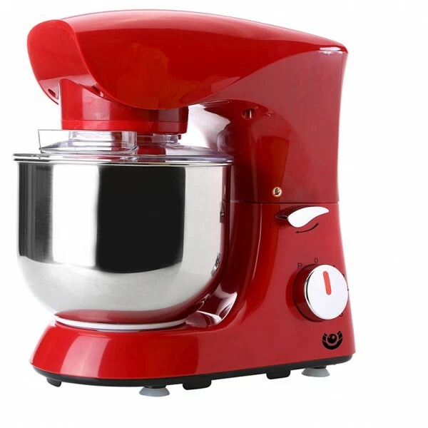Küchenmaschine Knet Rühr Teig Maschine Teigkneter Gerät  Stand Mixer Rot Schwarz - Bild 3 von 4