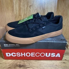 DC Rowlan Unisex Skateboard Shoes Black Gum Size 8.5 ADYS300548 Athletic Sneaker