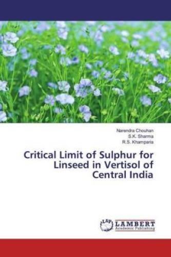 Critical Limit Of Sulphur For Linseed In Vertisol Of Central India