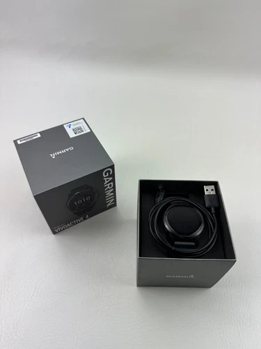 Garmin 010-02174-11 Vivoactive 4 Black With Slate Hardware GPS Fitness Watch