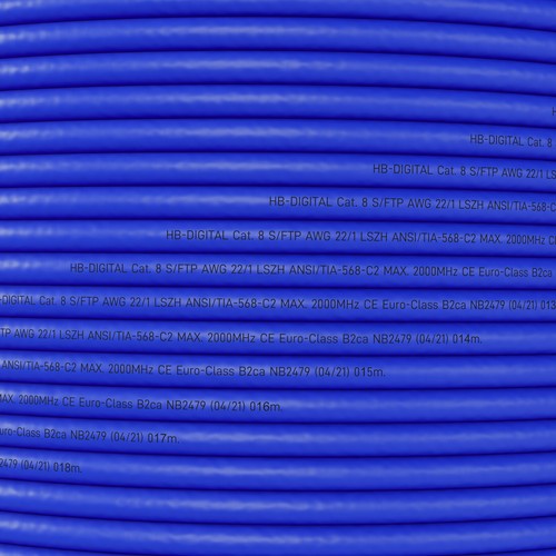 CAT8 8.1 KUPFER CU LSZH Netzwerkkabel Verlegekabel AWG22 Daten Kabel Halogenfrei - Afbeelding 9 van 59