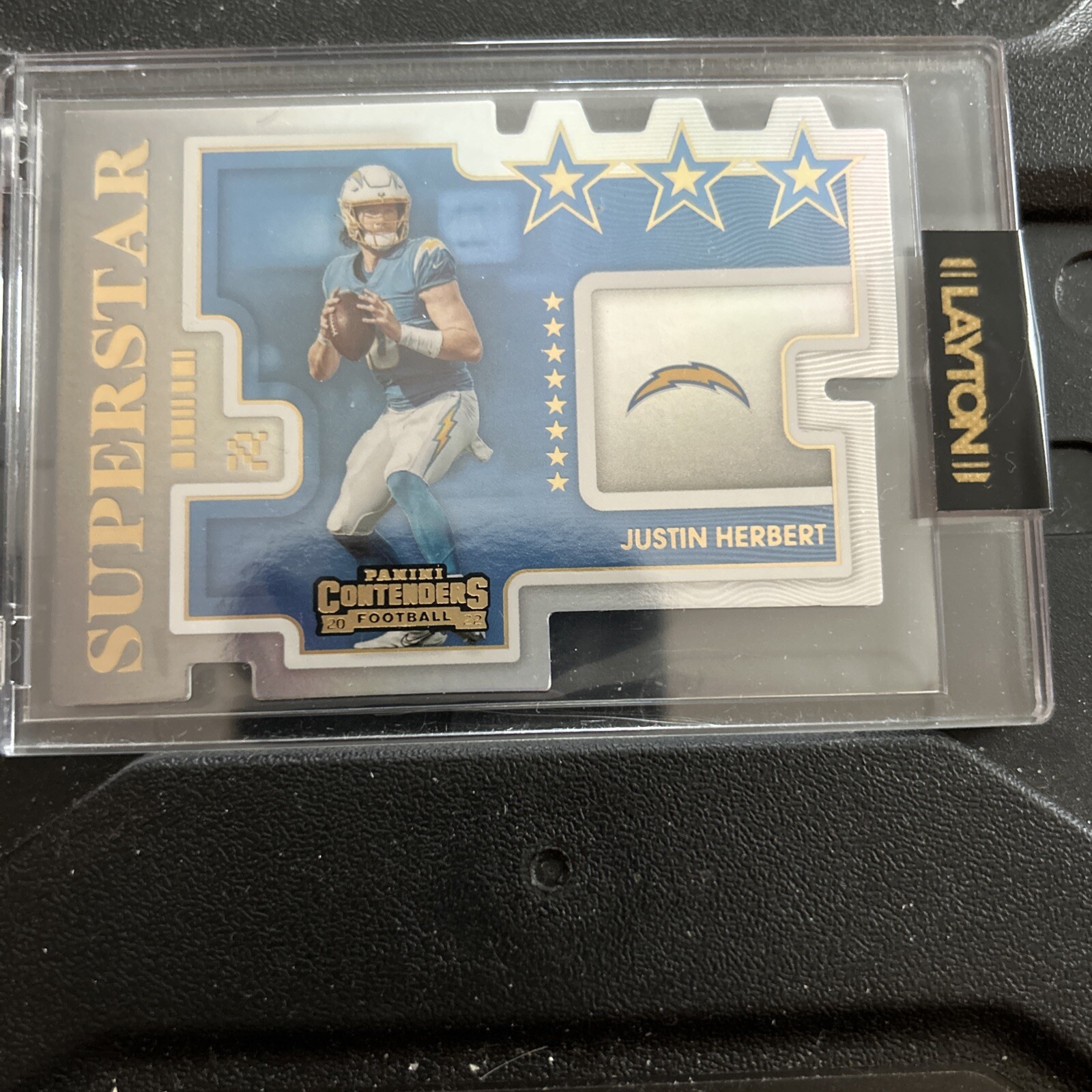 2022 Panini Contenders Justin Herbert Superstar Die Cut