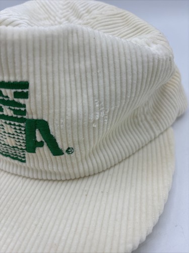 Vintage Off-White\Cream Corduroy Snapback Ownco Trucker Hat Cap - Picture 2 of 4