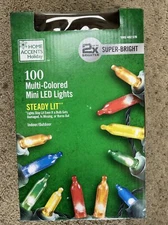 Home Accents Holiday 100 Count Multi-Colored Mini LED Lights