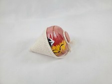 El Salvador Trompo de Madera con pita hand made Wood Spinning Pintura Artesanal