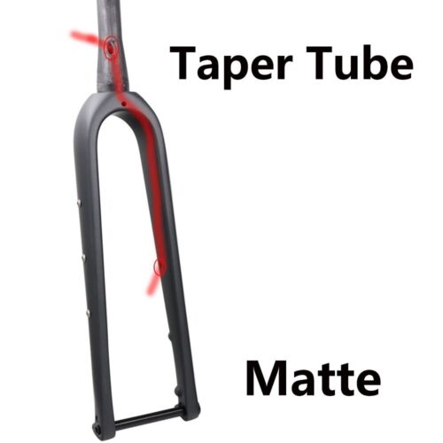 Horquilla delantera de carbono para bicicleta de carretera 1-1/8 recta/cónica montaje plano 140/160 mm grava - Imagen 27 de 28