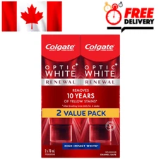 2PACK Colgate Optic White Renewal Toothpaste 140ml total