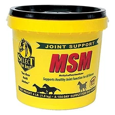 4 lb MSM Methylsulfonylmethane Powder Joint Support for Dogs Horses