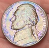 1986-D Jefferson Nickel Beautiful Brilliant Rainbow Toned Coin #7