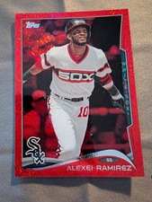 2014 Topps Red Hot Foil Border Parallel Alexei Ramirez #308 Chicago White Sox