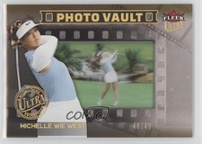 2023 Fleer Ultra Photo Vault Film Slides Gold 48/49 Michelle Wie West 10k2