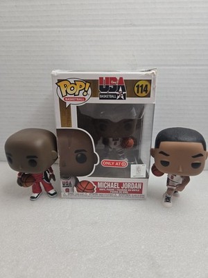 Funko Pop Michael Jordan #84 No Box #114 Damage Box Scottie Pippen #109 No Box 