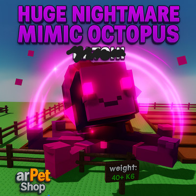 [ ] Roblox GROW A GARDEN | GIANT NIGHTMARE MIMIC OCTOPUS 60+KG