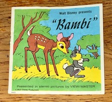 GAF View-Master Vtg Walt Disney's BAMBI Booklet ONLY  No Reels Great Condition
