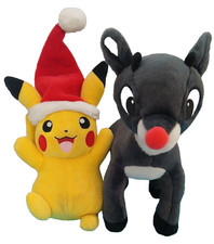 Pokemon Pikachu W/Santa Hat Plush 9 Christmas Pokemon Holiday Edition 2023