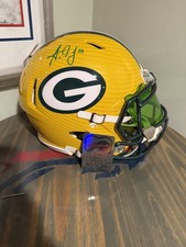 Aaron Jones Green Bay Packers Authentic Full Size Speed Helmet Beckett COA